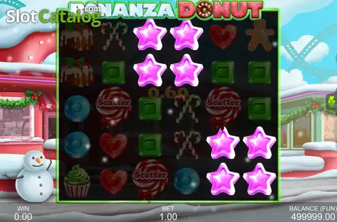 Win Screen. Bonanza Donut Xmas slot