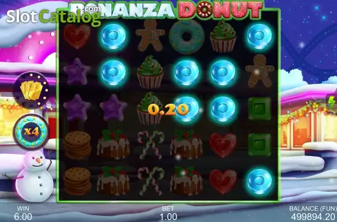 Free Spins Gameplay Screen 2. Bonanza Donut Xmas slot