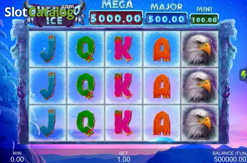 Game Screen. Buffalo Ice: Hold The Spin slot
