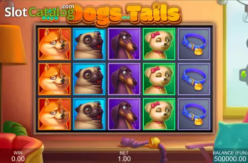 Game Screen. Dogs and Tails slot