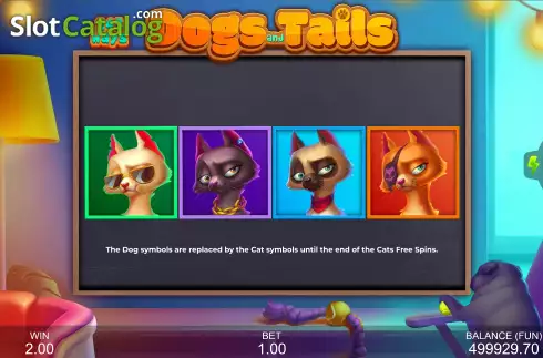 Free Spins Win Screen 3. Dogs and Tails slot