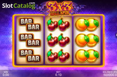 Reel screen. 3x3: Hell Spin slot