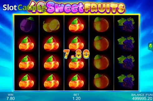 画面4. 40 Sweet Fruits カジノスロット