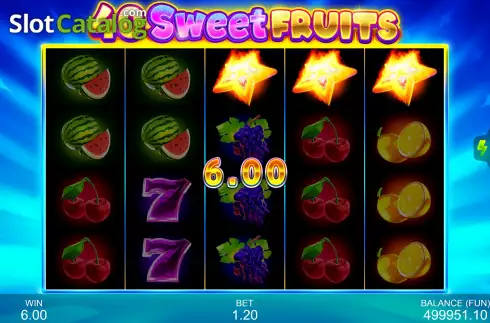 Win Screen 2. 40 Sweet Fruits slot