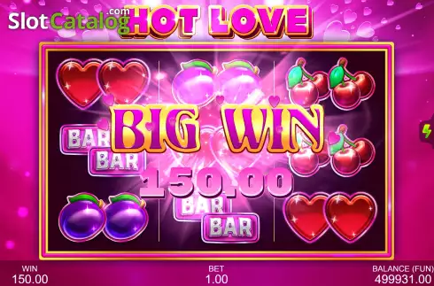 Win Screen 3. Hot Love slot