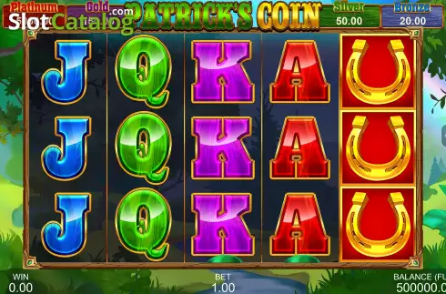 Game Screen. Patrick's Coin: Hold the Spin slot