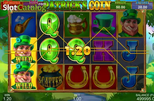 Win Screen. Patrick's Coin: Hold the Spin slot