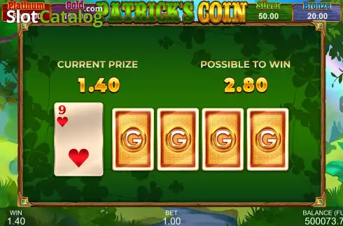 Win Screen 4. Patrick's Coin: Hold the Spin slot