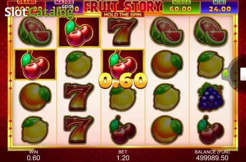 Win Screen. Fruit Story: Hold the Spin slot