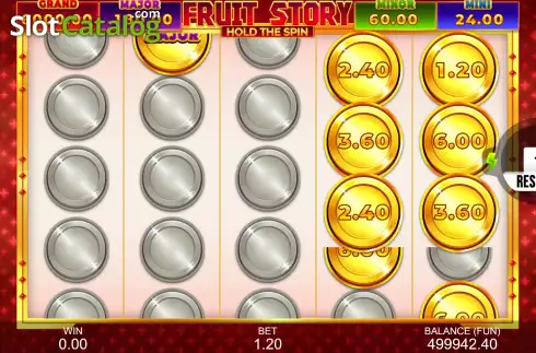 Bonus Game Win Screen 2. Fruit Story: Hold the Spin slot