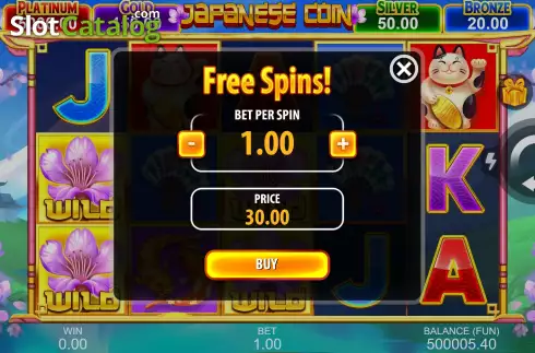 Écran6. Japanese Coin: Hold The Spin Machine à sous