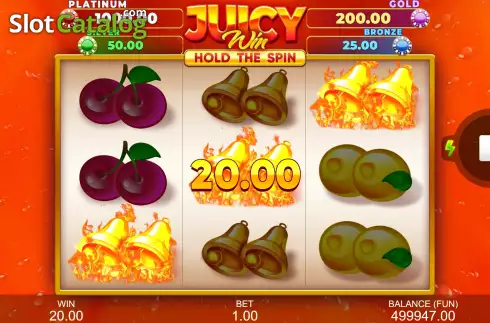 Ecran4. Juicy Win: Hold The Spin slot