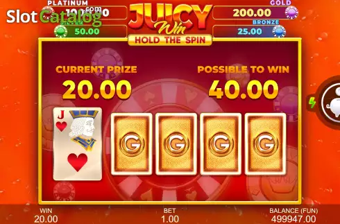 Ecran6. Juicy Win: Hold The Spin slot