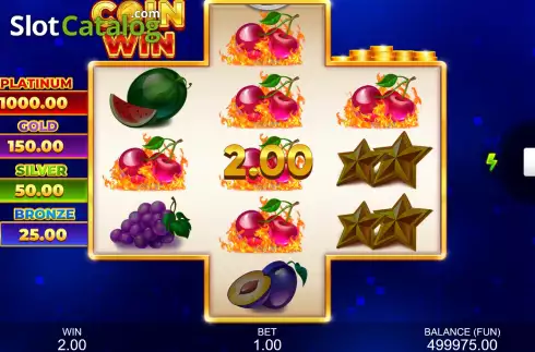 Win Screen. Coin Win: Hold The Spin slot