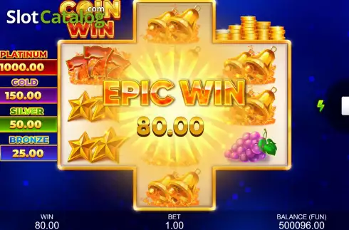 Win Screen 3. Coin Win: Hold The Spin slot