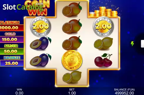 Bonus Game Win Screen. Coin Win: Hold The Spin slot