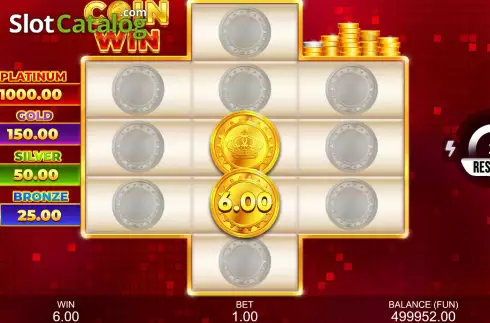 Bonus Game Win Screen 3. Coin Win: Hold The Spin slot