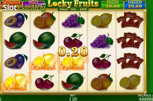 Schermo3. Locky Fruits: Hold the Spin slot