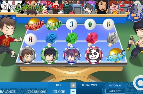 Bildschirm3. Ping Pong King slot