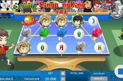 画面5. Ping Pong King (ピンポン・キング) カジノスロット