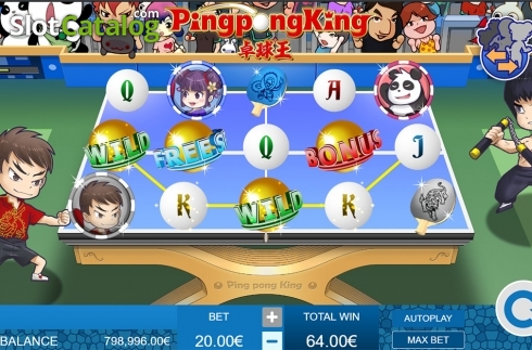 Game workflow 3. Ping Pong King slot