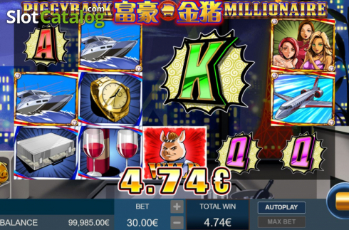 Bildschirm4. Piggy Bank Millionaire slot