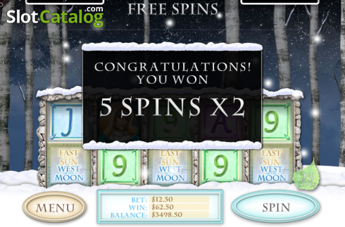 Free spins. East of the Sun, West of the Moon slot