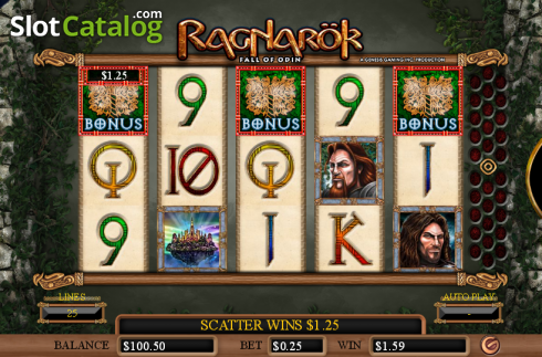 Bonus game. Ragnarok (Genesis) slot