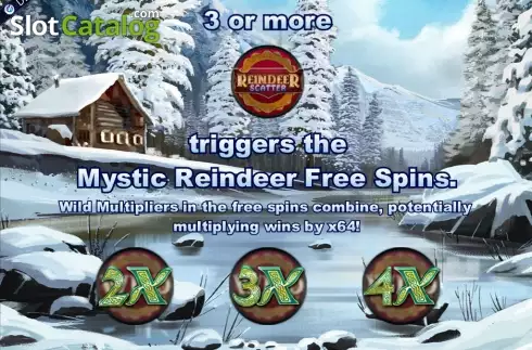 Características do jogo. Reindeer Wild Wins slot