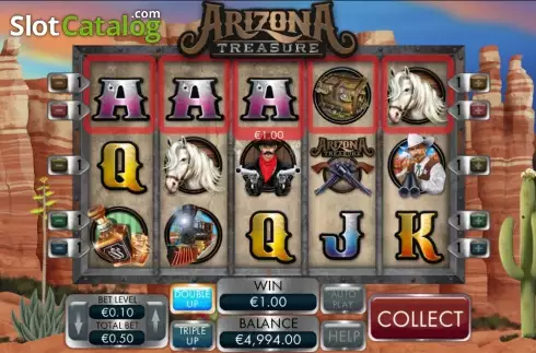 Vincere la presentazione. Arizona Treasure slot