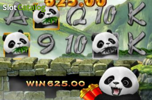 Win Screen. Panda Pursuit slot