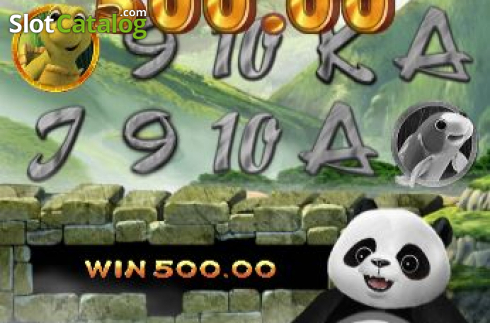 Win Screen. Panda Pursuit slot