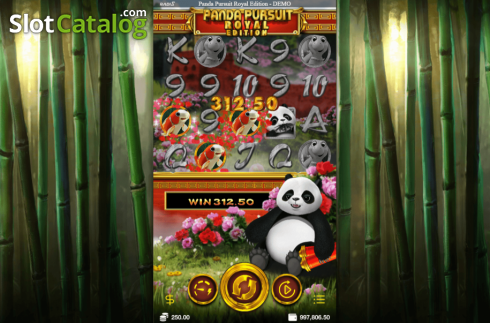 Win Screen 1. Panda Pursuit Royal Edition slot