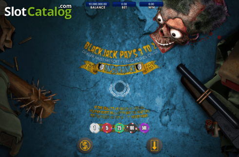 Skärmdump2. Zombie Blackjack slot