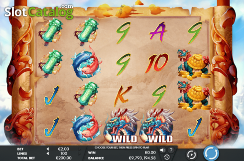 Captura de tela2. Dragon Scroll XL slot