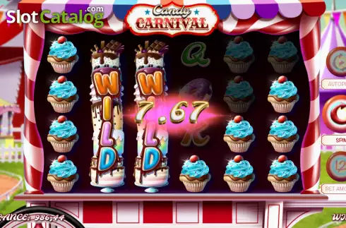 Win screen 2. Candy Carnival slot