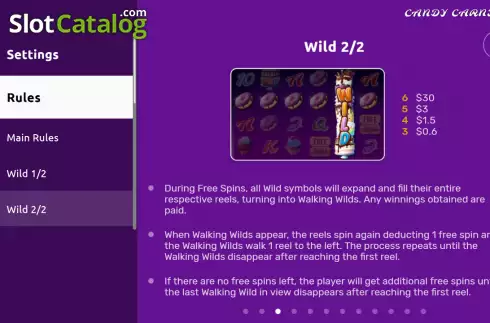 Wild screen 2. Candy Carnival slot