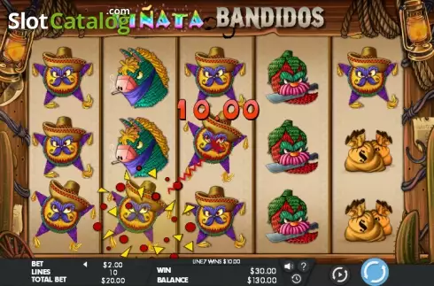 Schermo 6. Piñata Bandidos slot
