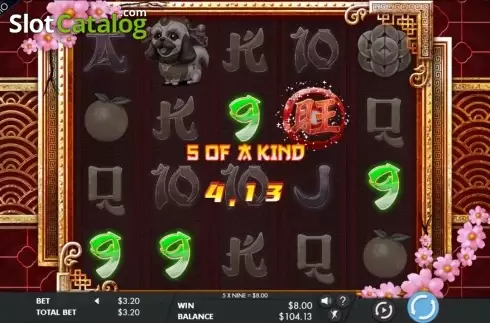 5 of a kind. Year of the Dog (Genesis) slot