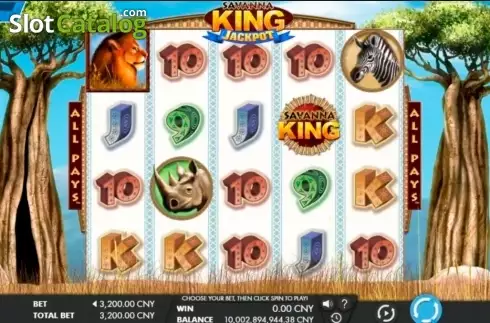 Main game. Savanna King - Jackpot slot