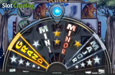 Jackpot wheel screen. Savanna King - Jackpot slot