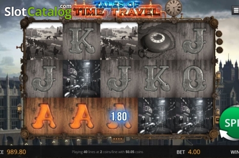 Bildschirm3. Tales of Time Travel slot