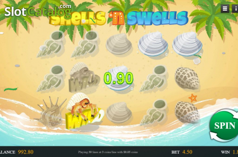 Skärmdump4. Shells 'n Swells slot