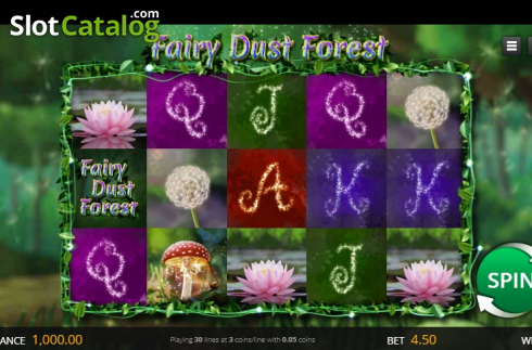 Reel Screen. Fairy Dust Forest slot