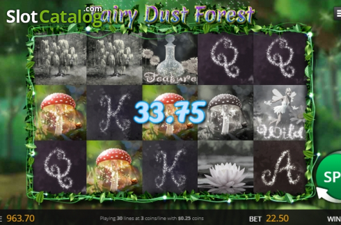 Bildschirm4. Fairy Dust Forest slot