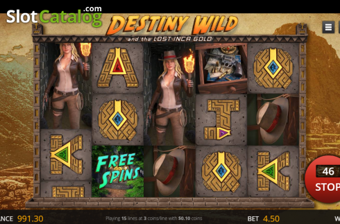 Ekran2. Destiny Wild yuvası