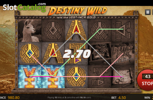 Bildschirm3. Destiny Wild slot