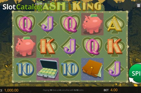 Reel Screen. The Cash King slot