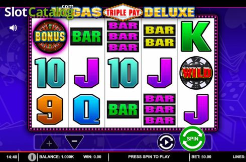 Skärmdump2. Vegas Triple Pay Deluxe slot