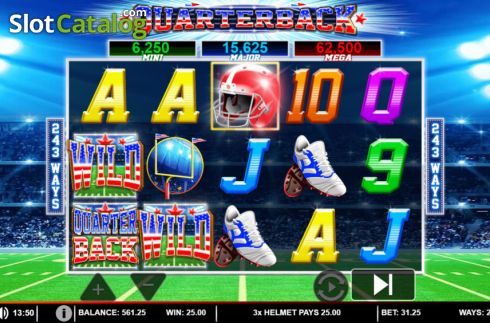 Win screen 3. Quarterback slot
